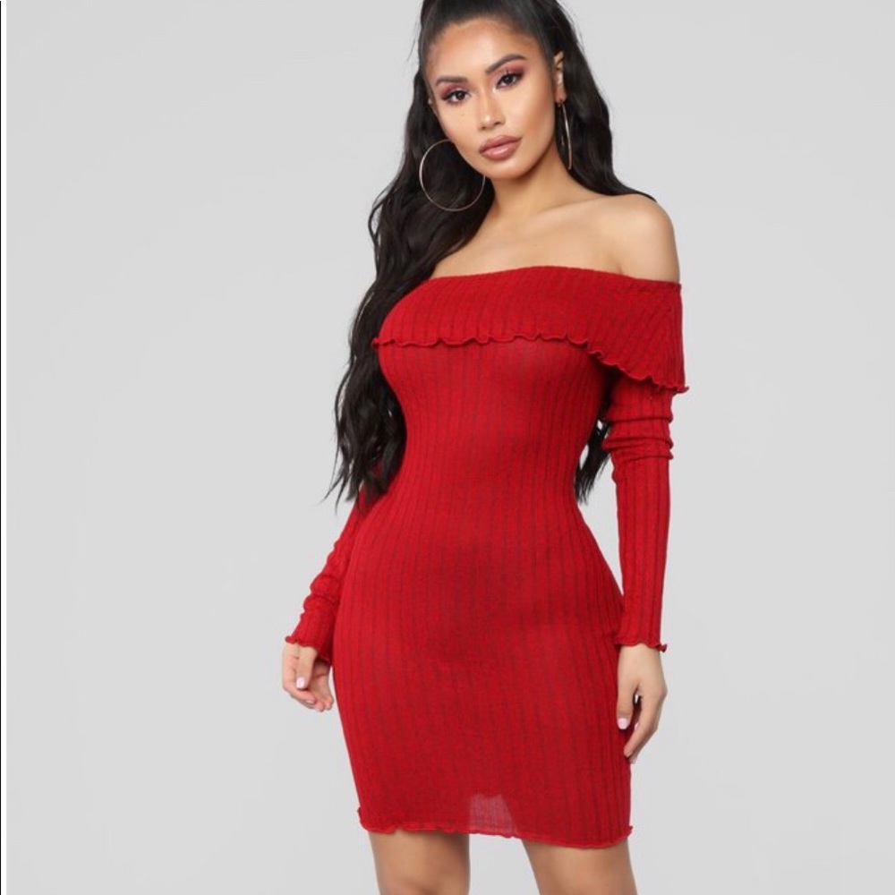 TWO Fashion nova off shoulder dresses